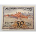 Germany 1921 notgeld  50 Pfennig-Municipality of Pölzig (Thuringia) -UNC