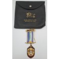 Vintage Southport P.G.L ALMA LODGE No 9821 Masonic Jewel in leather Pouch (Free Mason)Diamond Jubile