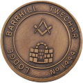 Vintage Masonic Penny Lodge Barrhill Twechar No 1444-