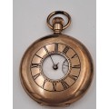 Antique Pocket watch -NEED REPAIRS/SPARES-Fahys Gold Filled Case-LABRADOR OMEGA Swiss Movement
