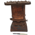 Early 1900`s Antique Cast Iron Twin Beatrice No 11 Kerosene stove -Copper plated