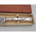 Vintage Silver Plated BREADKNIFE John Turton & Co Sheffield England -Firth Stainless-Boxed -Unused