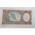 Rare 1970 Rhodesia 2 Dollar (Two Dollar) Banknote