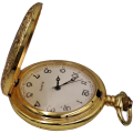 Gold Tone Quartz Pocket watch -Working (No Name )