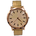 Pre-Owned Mens Gold Tone Fashion  Quartz Watch -Working- No Name