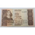 1981 G.P.C. de Kock  -D1 Prefix - South Africa R20-  20 Rand Bank note -