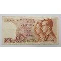 1966 Belgium 50 Francs - Baudouin I- Bank Note