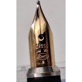 Vintage Cross 1/20 14kt Rolled Gold Fountain Pen 14kt 585 Nib -Ink Tested-Branded and engraved