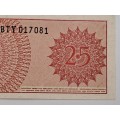 1964 25 Sen-Bank Note -  Bank Of Indonesie - Uncirculated