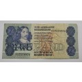 1984 -2 Rand Bank Note - -Signature de Kock-Circulated - Van Riebeeck watermark