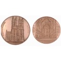 Rare!!!  1856 WESTMINSTER ABBEY Bronze Medal by Wiener -59mm