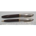 Vintage Sheaffer Fountain Pen with 14kt Gold Nib and Pencil USA - in case SEE CONDITION