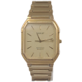 Vintage Mens Swiss Tissot Seastar FTB 356 Quartz Gold Tone watch Sapphire Glass.