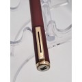 Vintage Maroon Sheaffer Award Rollerball Pen in Case - Ink still Ok -  made in the USA