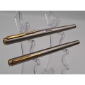 1985 Parker 95 TE date code  Fountain and rollerball pens in gold and silver trim (Branded) England