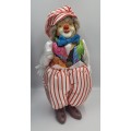 Vintage Hand-Painted Fine Porcelain Doll-Circus Clown - Parade of Dolls Collection -boxed.