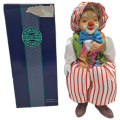 Vintage Hand-Painted Fine Porcelain Doll-Circus Clown - Parade of Dolls Collection -boxed.