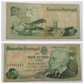 1978 Portugal 20 Escudos Banknote