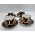 4 Small Vintage Balboa Italian Porcelain duo`s -Hand Made and Hand Painted