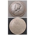 1926-1930-  Zuid Africa Silver (.800) 2½ Shillings - George V-see condition -Low Mintage