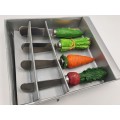 4 Abbott Collection Vegetable Stainless steel Cheese spreader Knifes -Boxed