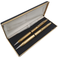 Vintage Cross 1/20 10ct Gold filled Ball Pen and a Rare Kanoe mechanical Pencil in Cross Case