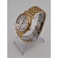 Pre-owned Swiss Made Men`s Maurice Lacroix LC1057-YP016 gold plated Sapphire Crystal Quartz watch