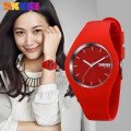 Integral Silicon Case, 30m Waterproof,  Analogue Watch, Quality, White, Red or Black.