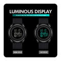 Skmei Slimline Ultra-Lightweight Metal Case Digital Full function watch, 50 m waterproof, MattBlack.