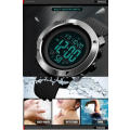 Skmei Stainless Bezel Digital Full Function Dual Time Chronograph 50m waterproof.
