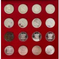 1965 - 1992 Set of 32 Proof R1 Coins in Display box