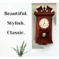 Pendulum Wall Clock Battery Operated - Westminster Chime