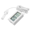 Temperature Thermometer Hygrometer Humidity Meter with Probe White **LOCAL STOCK**