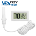 Temperature Thermometer Hygrometer Humidity Meter with Probe White **LOCAL STOCK**