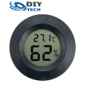 Thermometer & Hygrometer Temperature Humidity Meter Round (Black) **LOCAL STOCK**