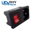 Power Socket Clip In with Switch 250V 10A