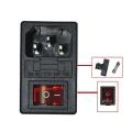 Power Socket Clip In with Switch 250V 10A