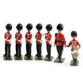 Toy Lead Soldiers Britains Grenadier Guards - Set of 7.