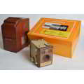Johnson Home Photography Kit, Johnson Exactum Contact Printer and Kodak Brownie Flash IV Camera