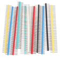 40 Pin 2.54mm Male Straight Single Row Header Various Colours ***LOCAL STOCK***