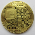 BTC Bitcoin Gold Plated Coin Collectible ***LOCAL STOCK***