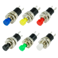 PBS-110 7mm Lockless Momentary Push Button Switch GREEN ***LOCAL STOCK***