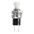 PBS-110 7mm Lockless Momentary Push Button Switch WHITE ***LOCAL STOCK***