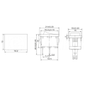 KCD1-101 Rocker Switch 250V 6A SPST ON OFF Black ***LOCAL STOCK***