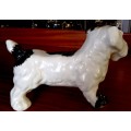 CROWN DEVON LARGE DOG WITH PATCHES STANDING 285X170MM