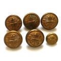 SOUTH AFRICAN NAVY BUTTONS LOT OF 6