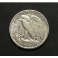 UNITED STATES 1945 SILVER HALF DOLLAR