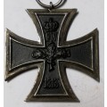 WW1 GERMAN IMPERIAL IRON CROSS 2ND CLASS-MAKER ON RING YWNY? (HARD TO SEE)