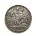 GREAT BRITAIN 1891 SILVER CROWN