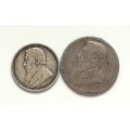 ZAR 1894 3 + 6 PENCE (2 COINS) **FILLERS**